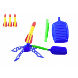 Foam Rocket Launcher Pump Set Blue Garden