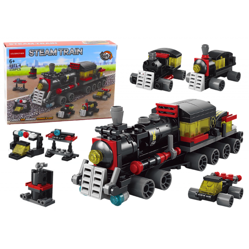 6in1 Locomotive Construction Blocks Set 118el