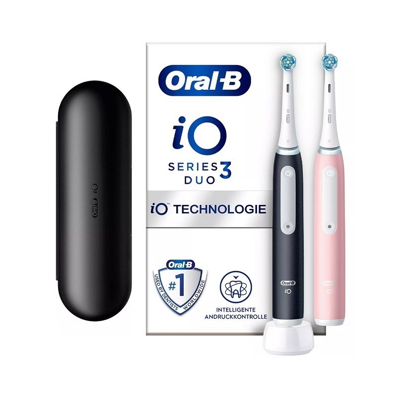 Braun Oral-B szczoteczka elektryczna iO 3 zestaw DUO BLACK&PINK