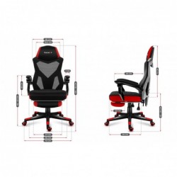 Huzaro Combat 3.0 Gaming armchair Mesh seat Black, Red