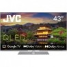 TV Set JVC 43" 4K/Smart QLED 3840x2160 Wireless LAN Bluetooth Google TV Silver LT-43VGQ840P