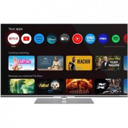 TV Set JVC 43" 4K/Smart QLED 3840x2160 Wireless LAN Bluetooth Google TV Silver LT-43VGQ840P