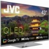 TV Set JVC 43" 4K/Smart QLED 3840x2160 Wireless LAN Bluetooth Google TV Silver LT-43VGQ840P