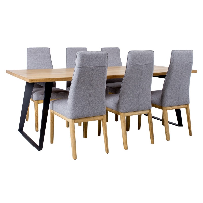 Dining set LISBON table, 6 chairs (19968)