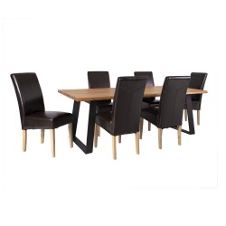 Dining set ROTTERDAM table, 6 chairs (19981)