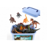 Dinosaurs Figures Set Park Accessories Box 46 Pieces