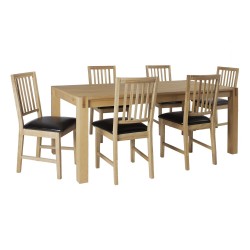 Dining set CHICAGO NEW table 180x90cm and 6 chairs