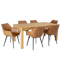 Dining set CHICAGO NEW table, 6 chairs (37048)