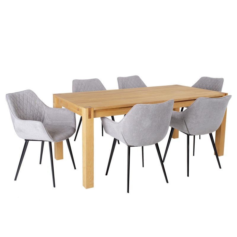 Dining set CHICAGO NEW laud, 6 chairs (37046)