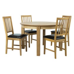 Dining set CHICAGO NEW round table and 4 chairs