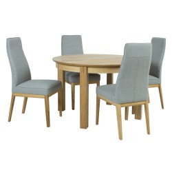 Dining set CHICAGO NEW round table, 4 chairs (19968)