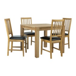 Dining set CHICAGO NEW table 90x90cm and 4 chairs