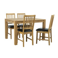 Dining set CHICAGO NEW table 120x90cm and 4 chairs
