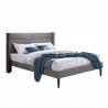 Bed TEXAS with mattress HARMONY DUO 160x200cm, grey