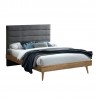 Bed ROMAN with mattress HARMONY DUO 160x200cm, grey