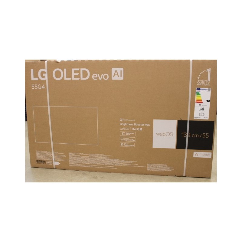 LG OLED TV OLED55G42LW 55 Smart TV webOS 24 4K UHD Black DAMAGED PACKAGING