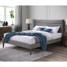 Bed TEXAS with mattress HARMONY DUO 160x200cm, grey