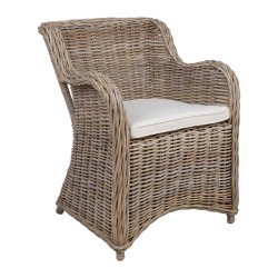 Armchair KATALINA 62x62xH83cm, natural rattan