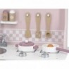 VIGA PolarB Wooden Kitchen with Silver - Pink Accessories