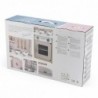 VIGA PolarB Wooden Kitchen with Silver - Pink Accessories