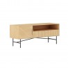 TV table BASSEL 120x40xH50cm, 3D melamine
