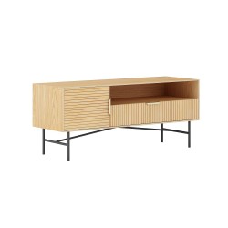 TV table BASSEL 120x40xH50cm, 3D melamine
