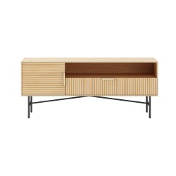 TV table BASSEL 120x40xH50cm, 3D melamine