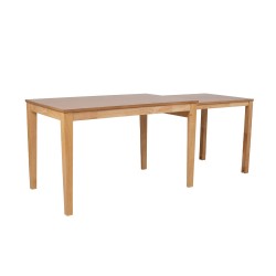 Dining table COOPER 120+75x75xH75cm, oak