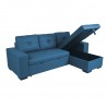 Corner sofa bed CARITA dark blue