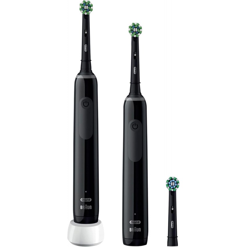 Oral-B Electric Toothbrush Pro 3 3900 Black Edition Duopack Rechargeable For adults Number of brush heads