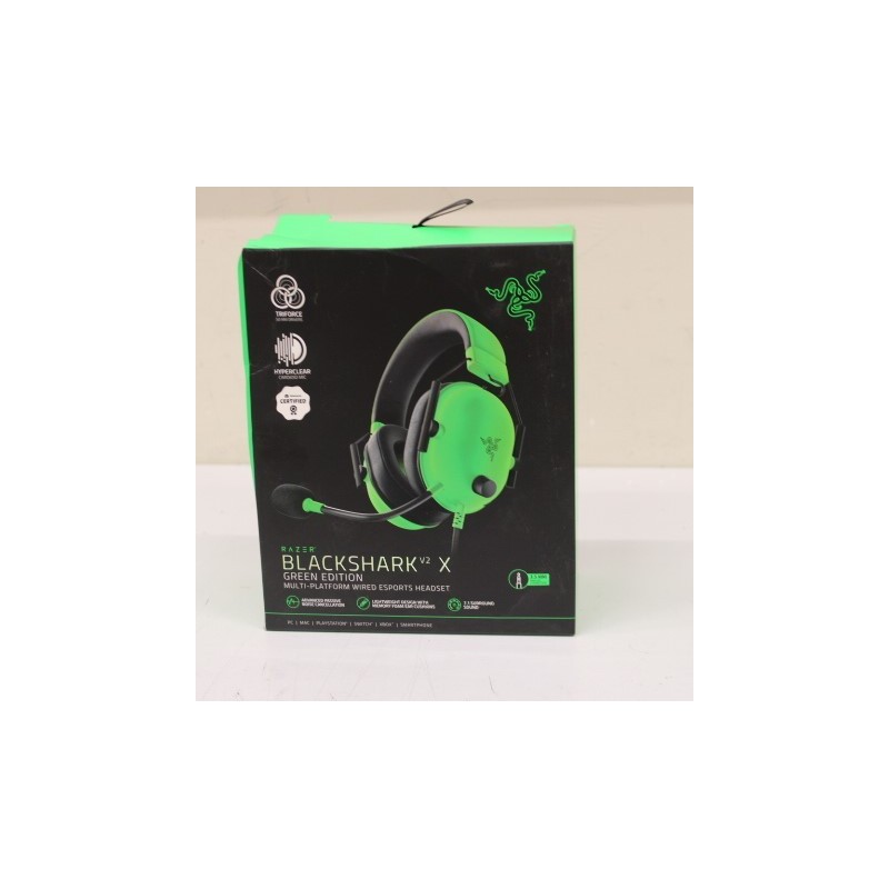 SALE OUT. Razer BlackShark V2 X Gaming Headset, Over-Ear, Wired, Green Razer Gaming Headset BlackShark V2 X |