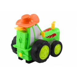 Remote Controlled Jumping R/C Tractor Green