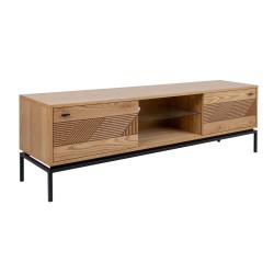 TV table CINDY 180x40xH55cm, MDF oak