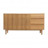 Sideboard SUNNY 150x40xH80cm, melamine oak