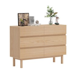 Sideboard SUNNY 120x40xH85cm, melamine oak