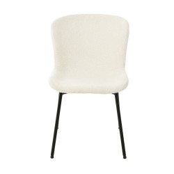 Chair MANOLO white boucle