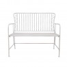 Bench JASMINE 103x50xH93cm, antique white metal