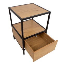 Abilaud öökapp HEDVIG 40x40xH59cm, saar must