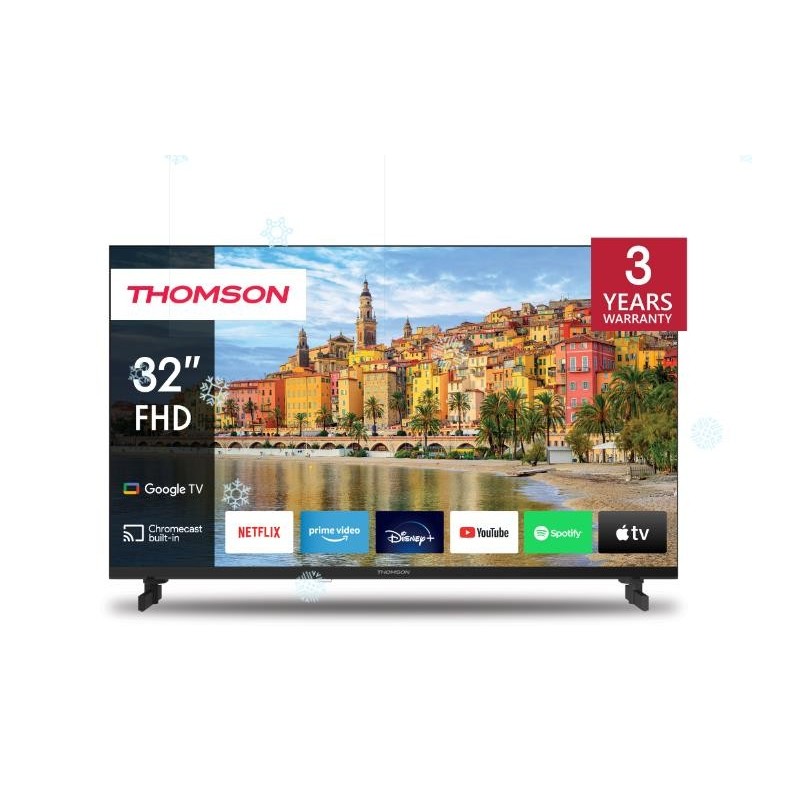 TV Set THOMSON 32" 4K/Smart 1920x1080 Wireless LAN Bluetooth Google TV Black 32FG2S14