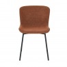 Chair MANOLO rust brown boucle