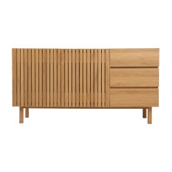 Sideboard SUNNY 150x40xH80cm, melamine oak