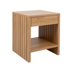 Nightstand SUNNY with drawer 40x40xH50cm, melamine oak