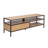 TV table HEDVIG 120x33xH40cm, ash black