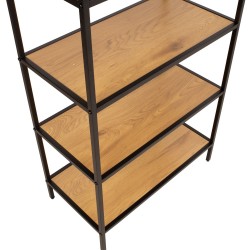 Riiul HEDVIG 63x33xH124cm, saar must