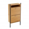 Shoe cabinet AALBORG 55,6x26xH91,5cm, oak