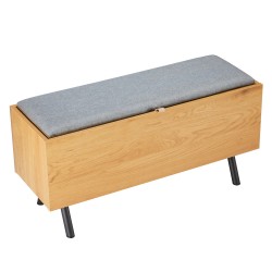 Hall bench AALBORG 90x32xH46cm, oak