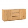 Side board SACHA 160x40xH74cm, melamine with oak bark