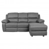 Nurgadiivan BERIT PN manuaalne recliner 214x95 160xH98cm, tumehall
