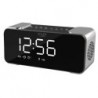 Adler Wireless alarm clock with radio AD 1190 AUX in Silver/Black Alarm function