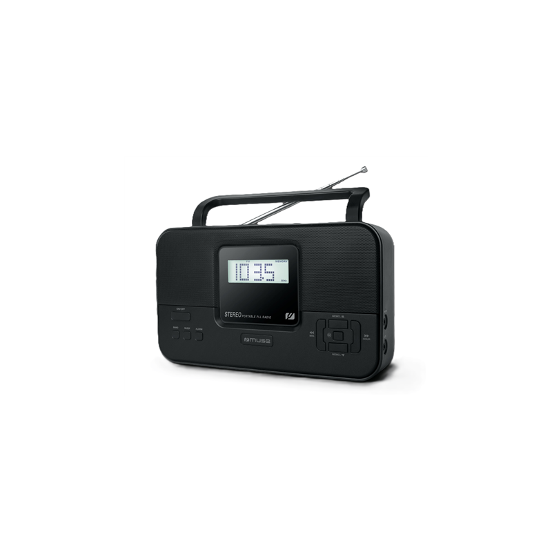 Muse Stereo Portable Radio M-087 MB PLL AUX in FM radio Headphone out